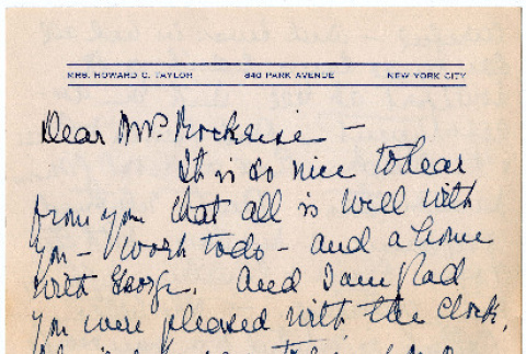 Letter from Alice C. Taylor to Agnes Rockrise (ddr-densho-335-44)