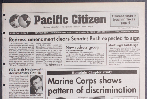 Pacific Citizen, Vol. 115, No. 9 (September 25, 1992) (ddr-pc-64-34)