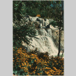 Waterfall and pond at the Schulman project. (ddr-densho-377-193)