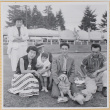 Five adults, a child and dog (ddr-densho-522-329)