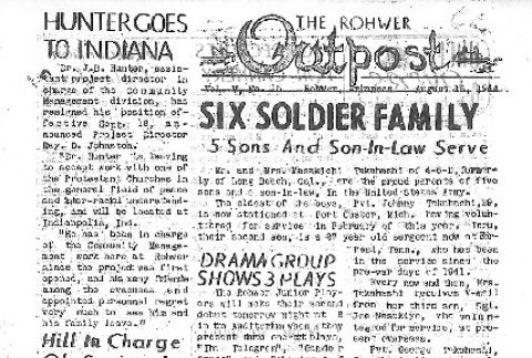 Rohwer Outpost Vol. V No. 15 (August 16, 1944) (ddr-densho-143-193)