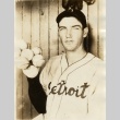 Lynwood Schoolboy Rowe holding baseballs (ddr-njpa-1-1562)