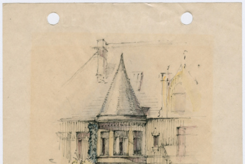 Color sketch of house (ddr-densho-26-280)