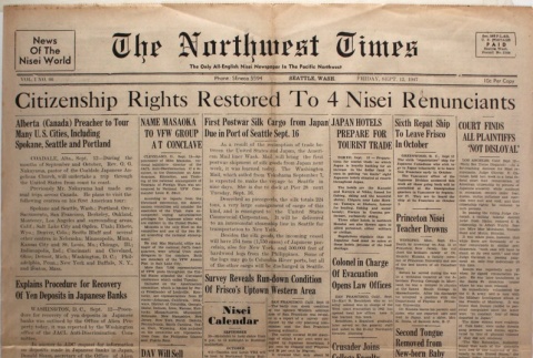 The Northwest Times Vol. 1 No. 66 (September 12, 1947) (ddr-densho-229-53)