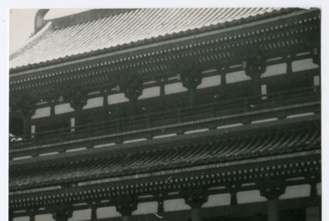Mitsuye Yabe and Tour Group in Front of Building (ddr-ohs-1-139)