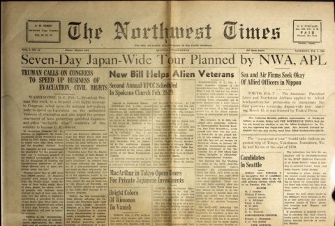 The Northwest Times Vol. 2 No. 14 (February 7, 1948) (ddr-densho-229-85)