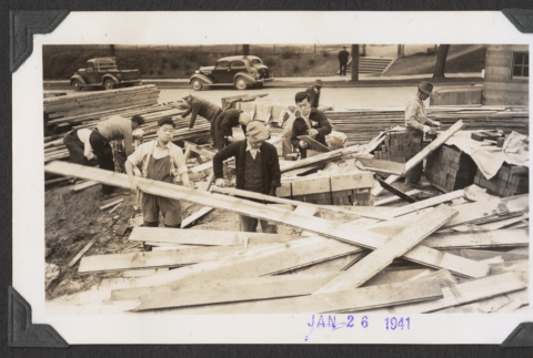 Building materials at the temple construction site (ddr-sbbt-4-84)