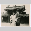 Mitsuye Takemiya and Charles Roeslin Jr. at Imperial Palace (ddr-densho-550-29)