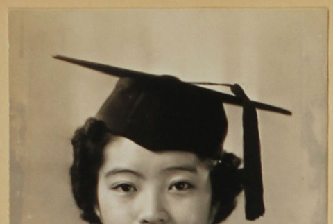 Mikie Kageyama Graduation Portrait (ddr-densho-287-708)