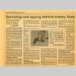 [Newspaper articles from 