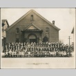 Group photo in front of Tacoma Hongwanji Buddhist Church (ddr-densho-321-858)