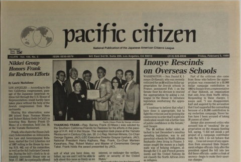 Pacific Citizen, Vol. 106, No. 5 (February 6, 1988) (ddr-pc-60-5)