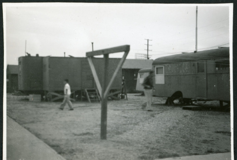 Photograph of mobile structures and trailers (ddr-csujad-47-331)