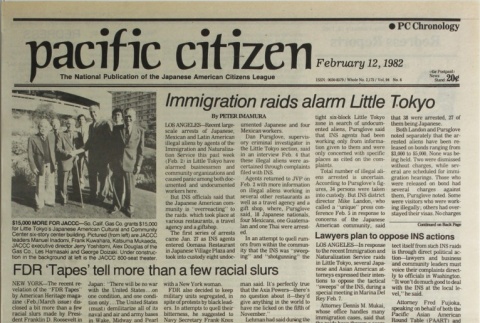 Pacific Citizen, Vol. 94, No. 6 (February 12, 1982) (ddr-pc-54-6)