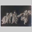 Three people in kabuki makeup and costumes (ddr-densho-383-432)