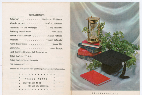 Chief Sealth International High School graduation program (ddr-densho-540-162)