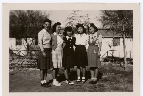 Group of 5 women (ddr-densho-475-329)