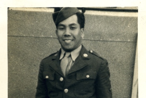 Danny Y. Teruda in uniform (ddr-densho-22-303)