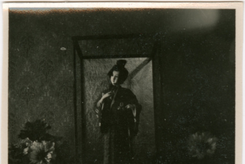 Photo of figurine in box (ddr-densho-426-1403)