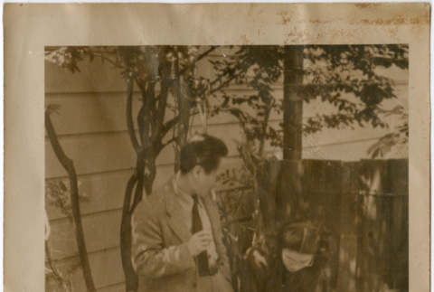 Tomoye Takahashi with unknown man and woman (ddr-densho-426-1027)