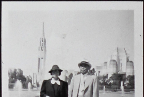 A man and woman at the Golden Gate International Exposition (ddr-densho-300-395)