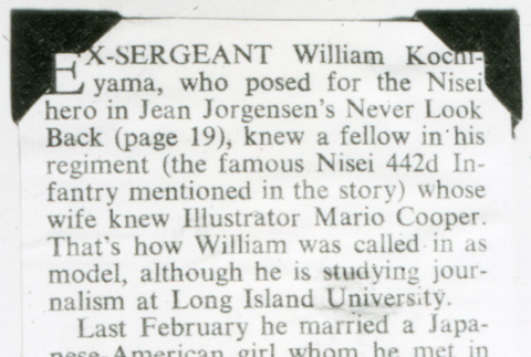 William Kochiyama newspaper clipping (ddr-densho-1007-805)
