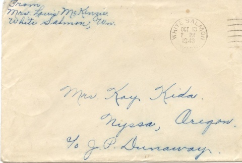 Letter from Louis and Lee McKenzie (ddr-one-3-50)