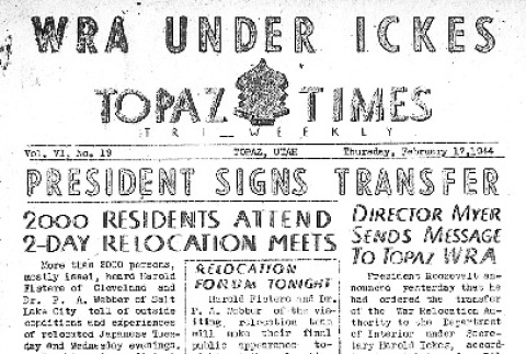 Topaz Times Vol. VI No. 19 (February 17, 1944) (ddr-densho-142-276)