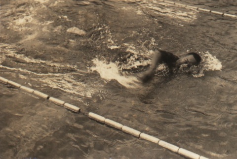 Shigeru Miyamoto swimming in competition (ddr-njpa-4-713)