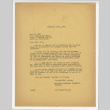 Letter from Kaz Oka, President, Japanese American Citizens League Monterey Peninsula Chapter to Mrs. E. Hill, U.S. Employment Department, February 26, 1942 (ddr-csujad-44-4)