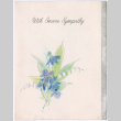 Sympathy card from Til to Mary (Mon Toy) and Frank (Watanabe) (ddr-densho-488-22)