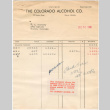 Invoice from the Colorado Alcohol Co. (ddr-densho-319-506)