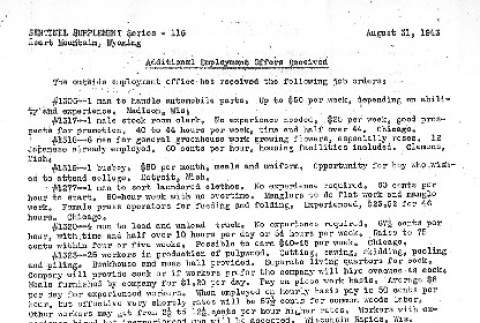 Heart Mountain Sentinel Supplement Series 116 (August 31, 1943) (ddr-densho-97-338)