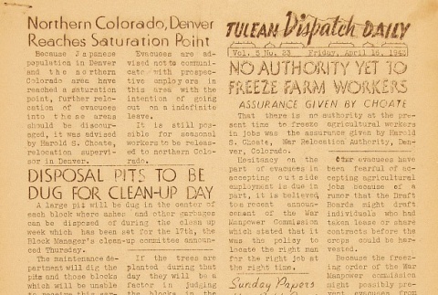 Tulean Dispatch Vol. 5 No. 23 (April 16, 1943) (ddr-densho-65-203)