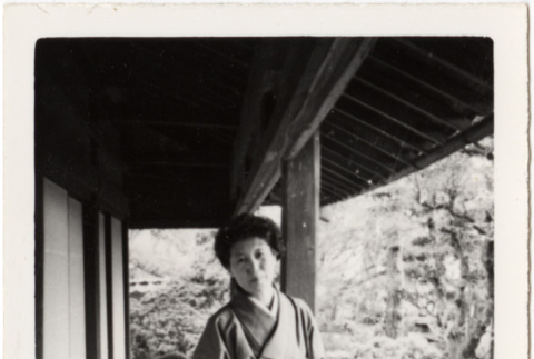 Women in kimono outside house (ddr-densho-426-229)