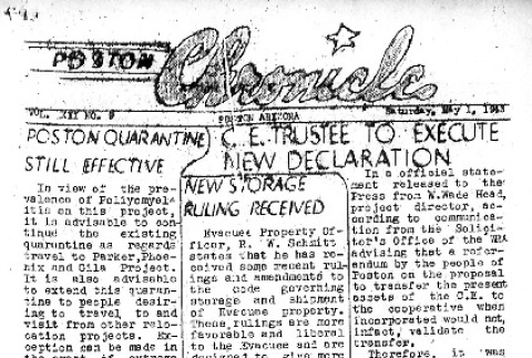 Poston Chronicle Vol. XII No. 9 (May 1, 1943) (ddr-densho-145-300)