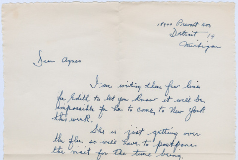 Letter from Fred Asbury to Agnes Rockrise (ddr-densho-335-373)