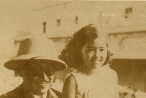 Toshichika Maeda with his daughter (ddr-njpa-4-979)