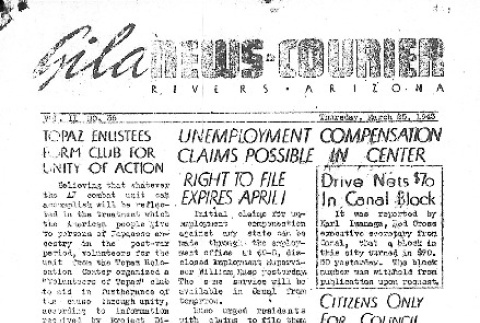 Gila News-Courier Vol. II No. 36 (March 25, 1943) (ddr-densho-141-72)