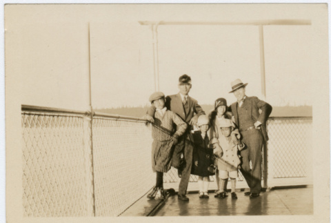 Japanese American family on boat (ddr-densho-26-104)