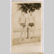 Two men in swimsuits (ddr-densho-495-54)