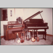 Organ, piano, banjo, viola, guitar, mandolin, ukulele (ddr-densho-523-619)