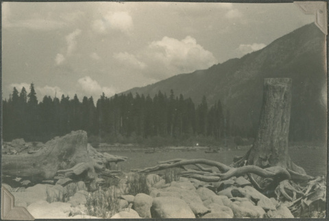 View of a lake and mountain (ddr-densho-201-869)