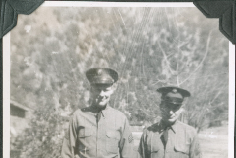 Two men in uniform (ddr-ajah-2-91)