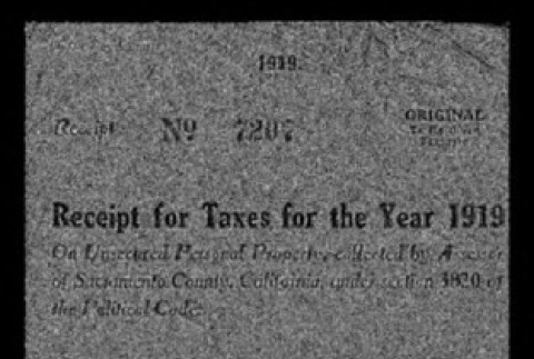 Receipt for taxes for the year 1919 (ddr-csujad-55-1299)
