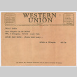 Telegram from Saburo Kitagawa to his parents (ddr-densho-539-71)