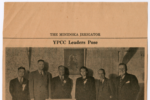 Minidoka Irrigator: YPCC Leaders Pose (ddr-densho-483-70)