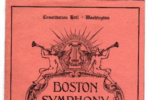 Program for Boston Symphony Orchestra (ddr-densho-563-30)