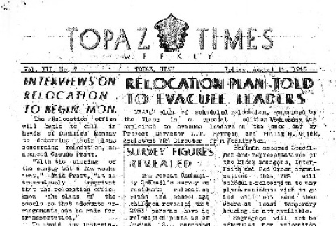 Topaz Times Vol. XII No. 7 (August 17, 1945) (ddr-densho-142-421)
