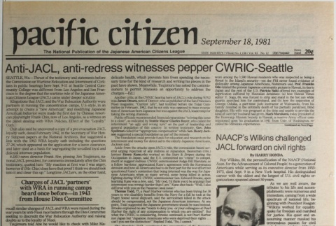 Pacific Citizen, Whole No. 2156, Vol. 93, No. 12 (September 18, 1981) (ddr-pc-53-37)